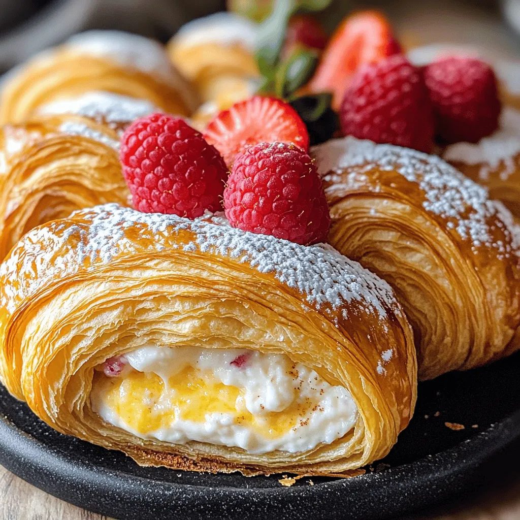 - 2 Rollen Croissant-Teig (1 Packung) - 400 g Frischkäse, weich - 100 g Zucker