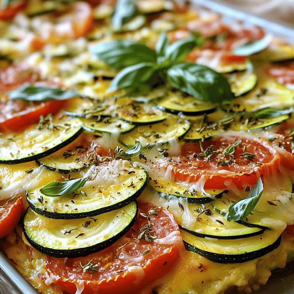 Zucchini Tomato Bake Einfaches und schmackhaftes Gericht