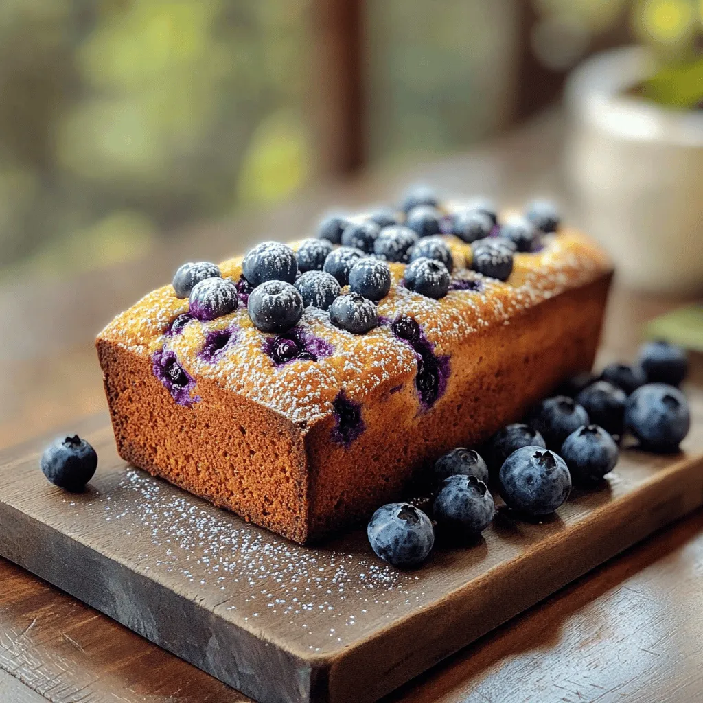 Leckeres Blueberry Banana Yogurt Loaf Einfaches Rezept