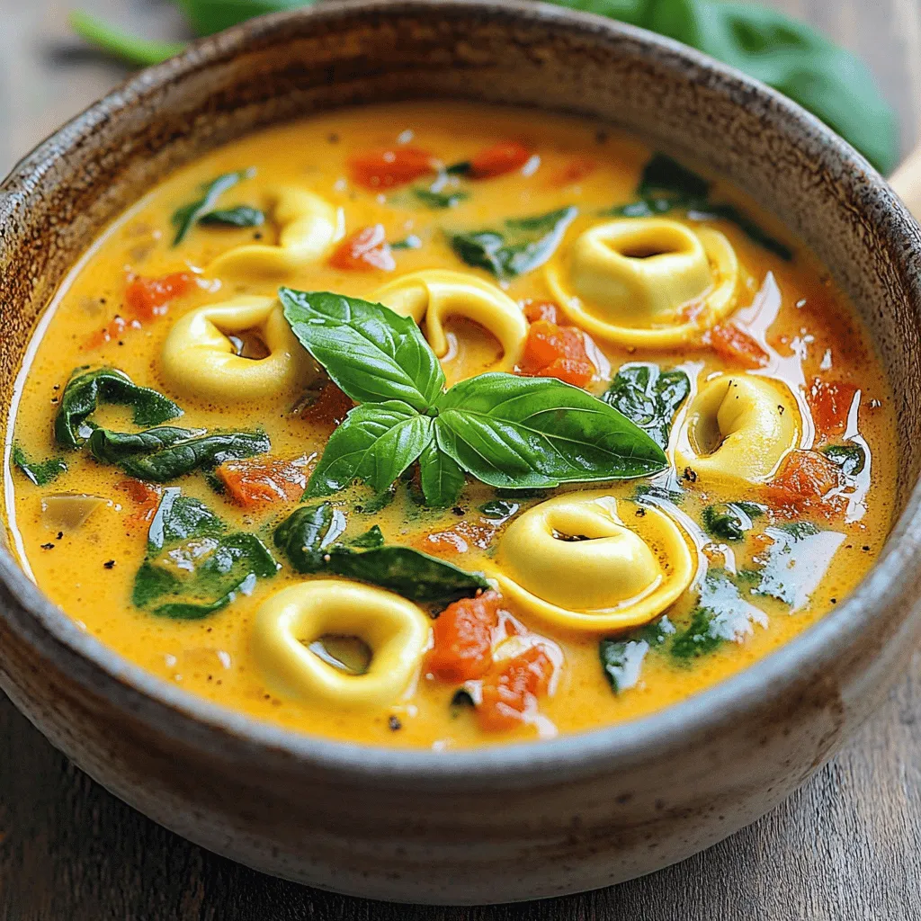 Creamy Tomato Spinach Tortellini Soup Lecker Rezept