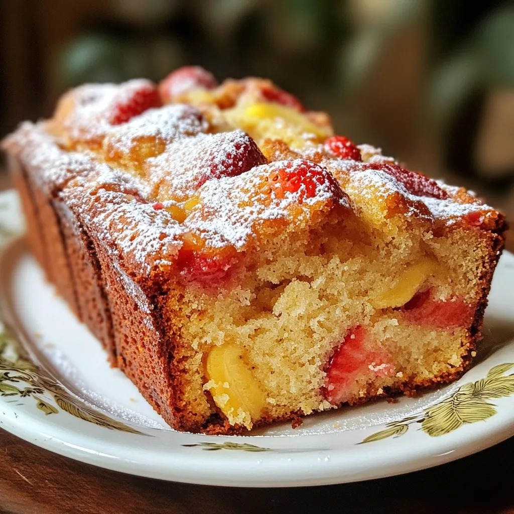 Strawberry Banana Bread Einfaches Rezept für Genuss