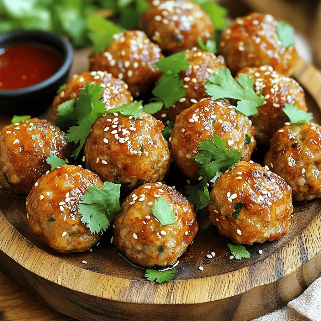 Spicy Korean BBQ Meatballs Schmackhafte Gaumenfreude