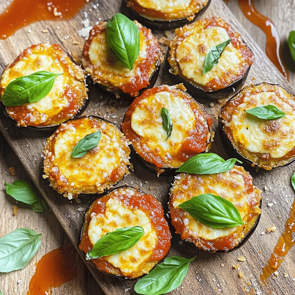 Auberginen Parmesan Häppchen Köstlicher Snack Genuss