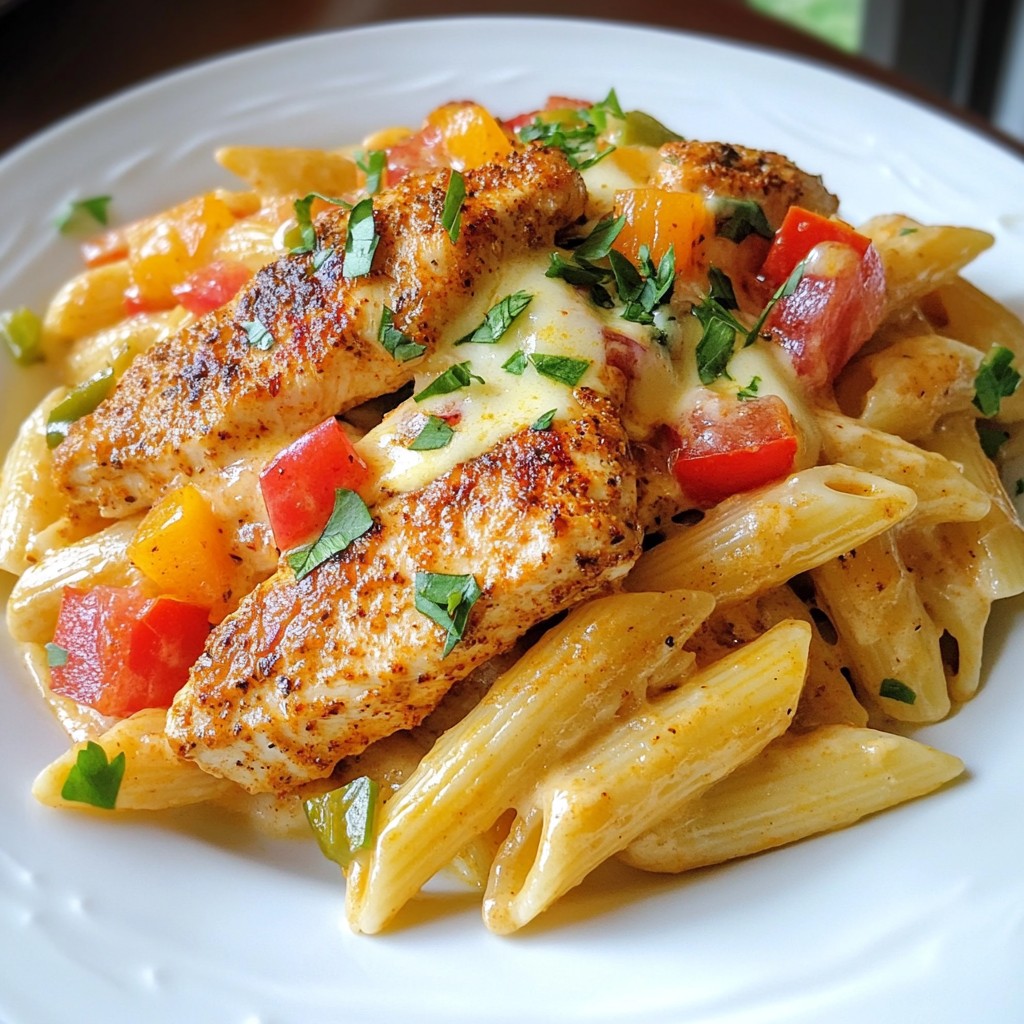 Spicy Cajun Chicken Pasta Schnelle und Würzige Speise