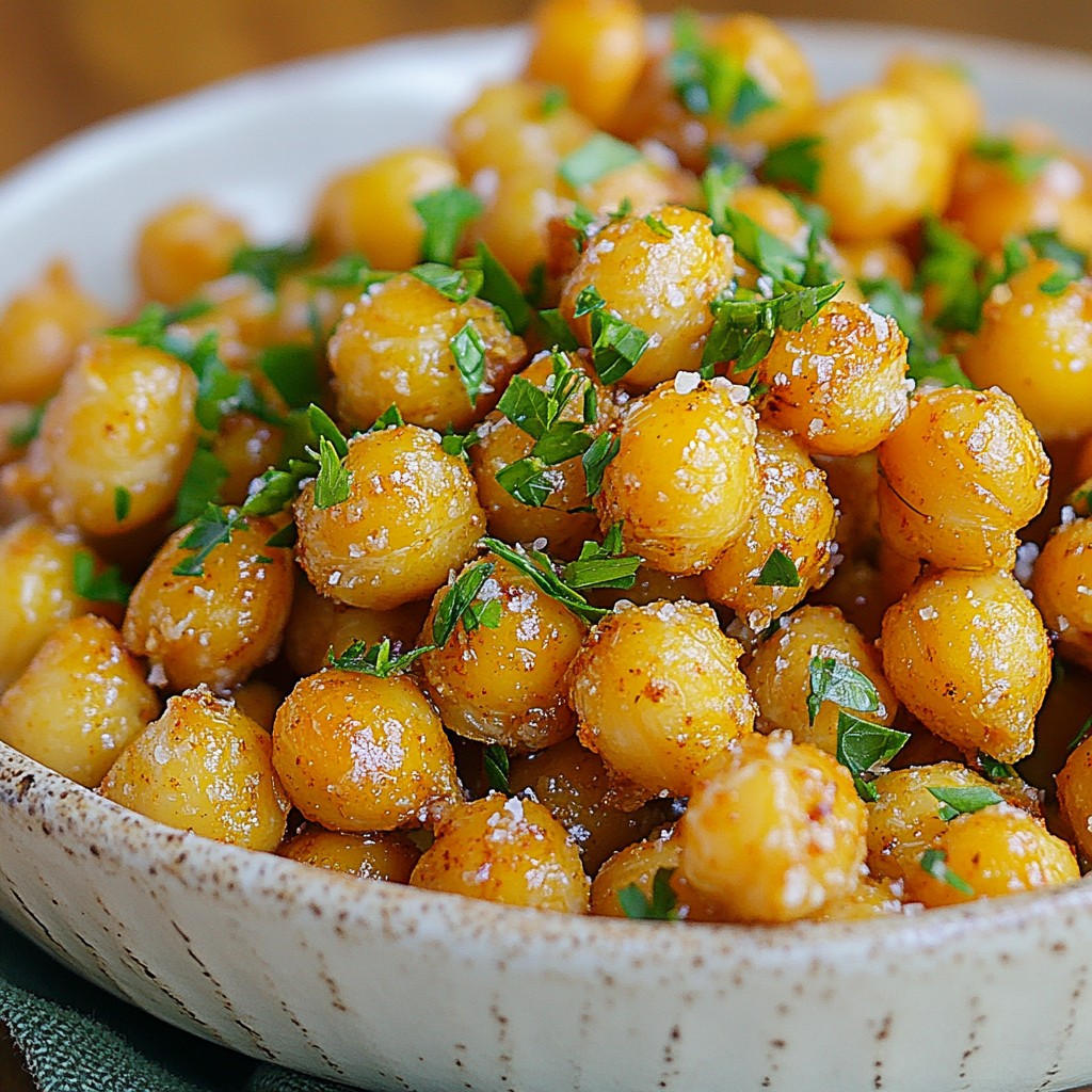 Effortless Spicy Roasted Chickpeas Knusprig Genießen