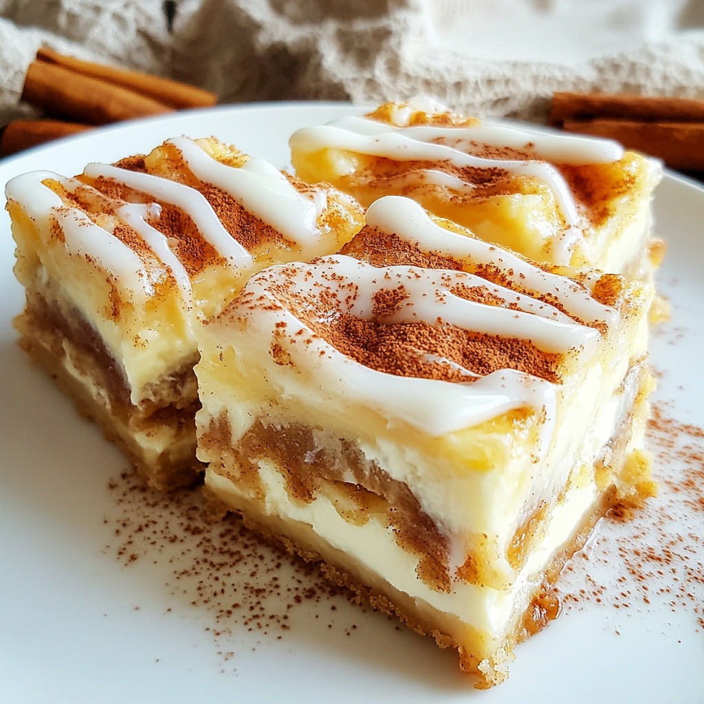 Zimtrollen Käsekuchen Riegel Einfache und köstliche Idee