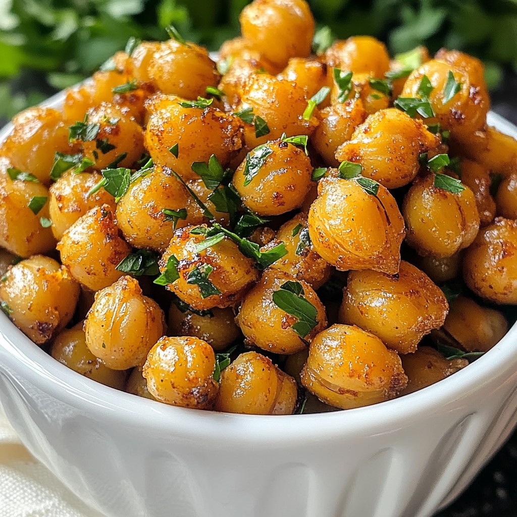 Effortless Spicy Roasted Chickpeas Knuspriger Genuss