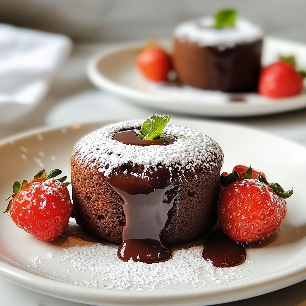 Mini Chocolate Lava Cakes Köstliche ganz einfach