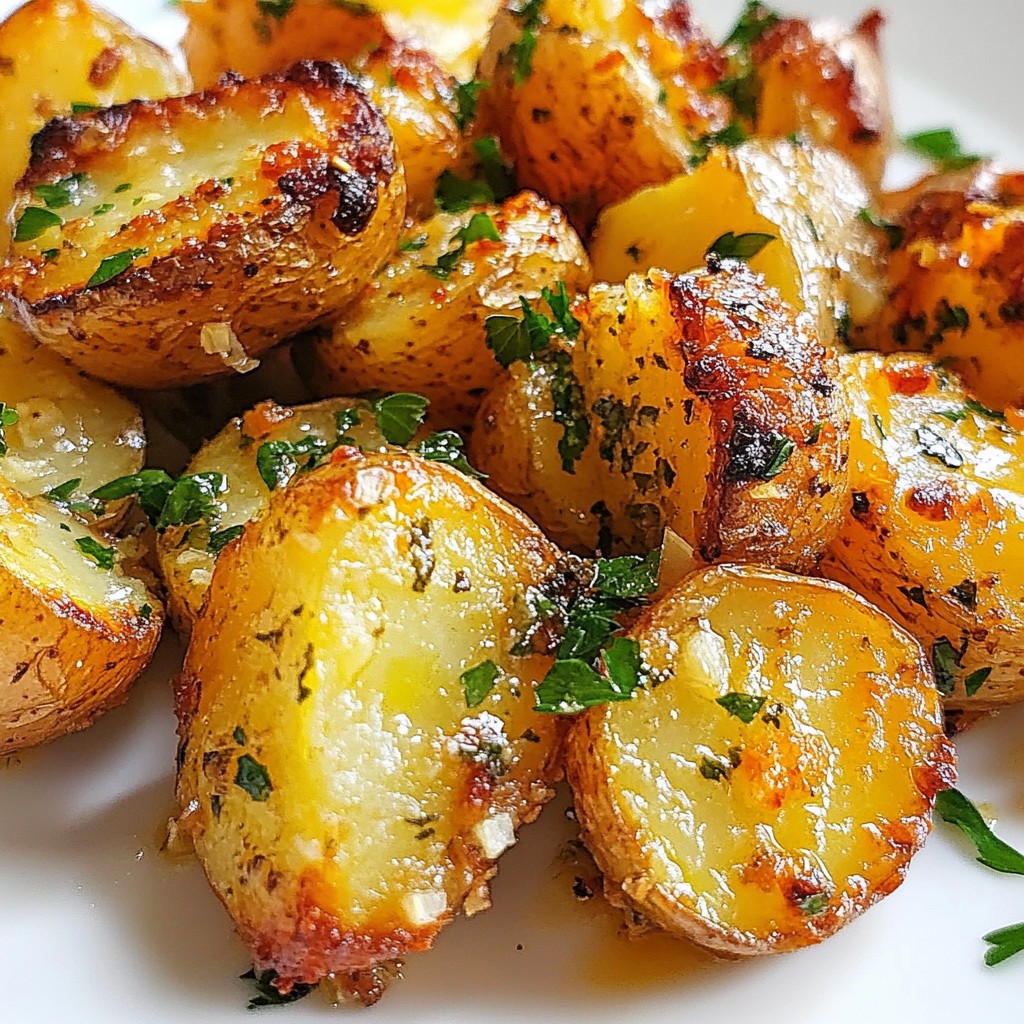 Knoblauch-Kräuter-Röstkartoffeln Einfaches Rezept