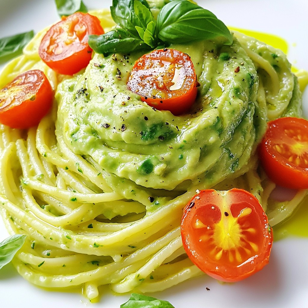 Cremige Avocado Pasta Einfache und leckere Mahlzeit