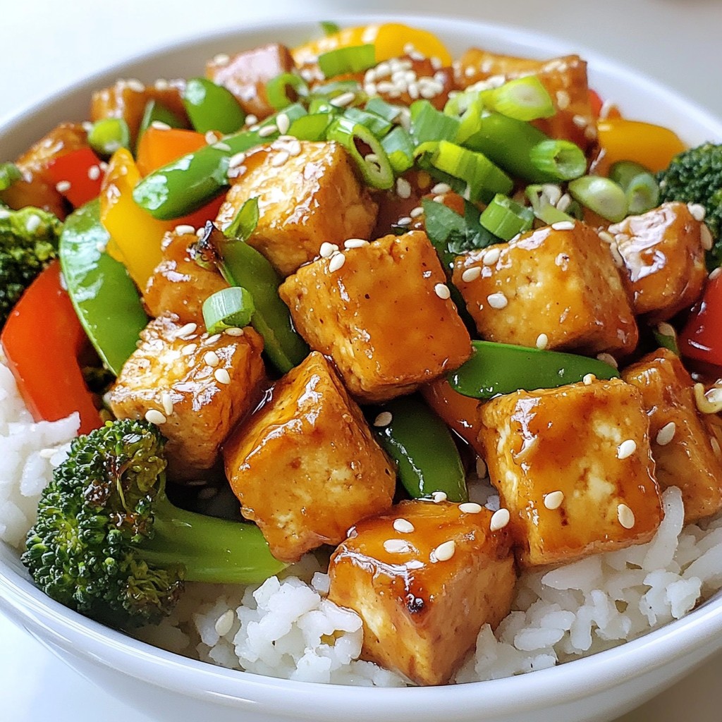 Teriyaki Tofu Stir-Fry Schnelles und gesundes Rezept