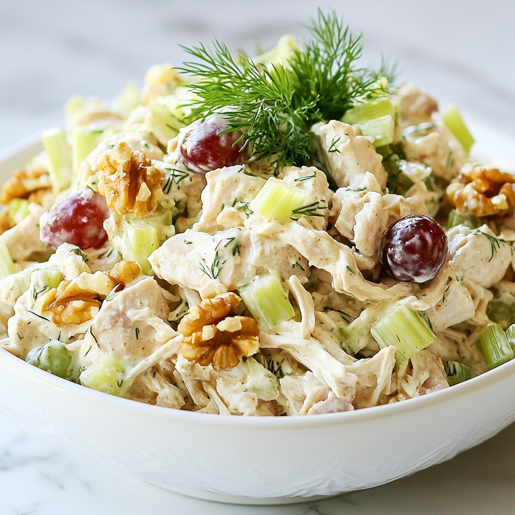 Einfache griechische Joghurt-Hühnchen-Salat Rezept