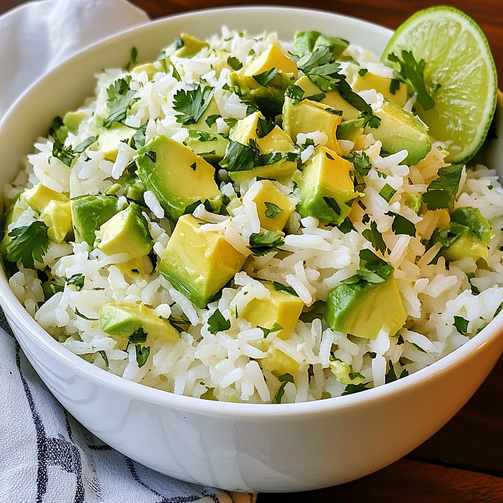 Avocado Cilantro Lime Rice Frisch und Lecker Zubereiten