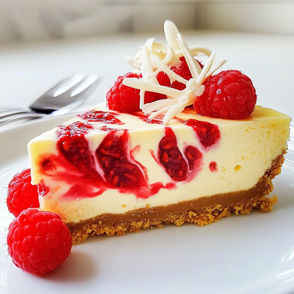 Raspberry White Chocolate Cheesecake cremig und lecker