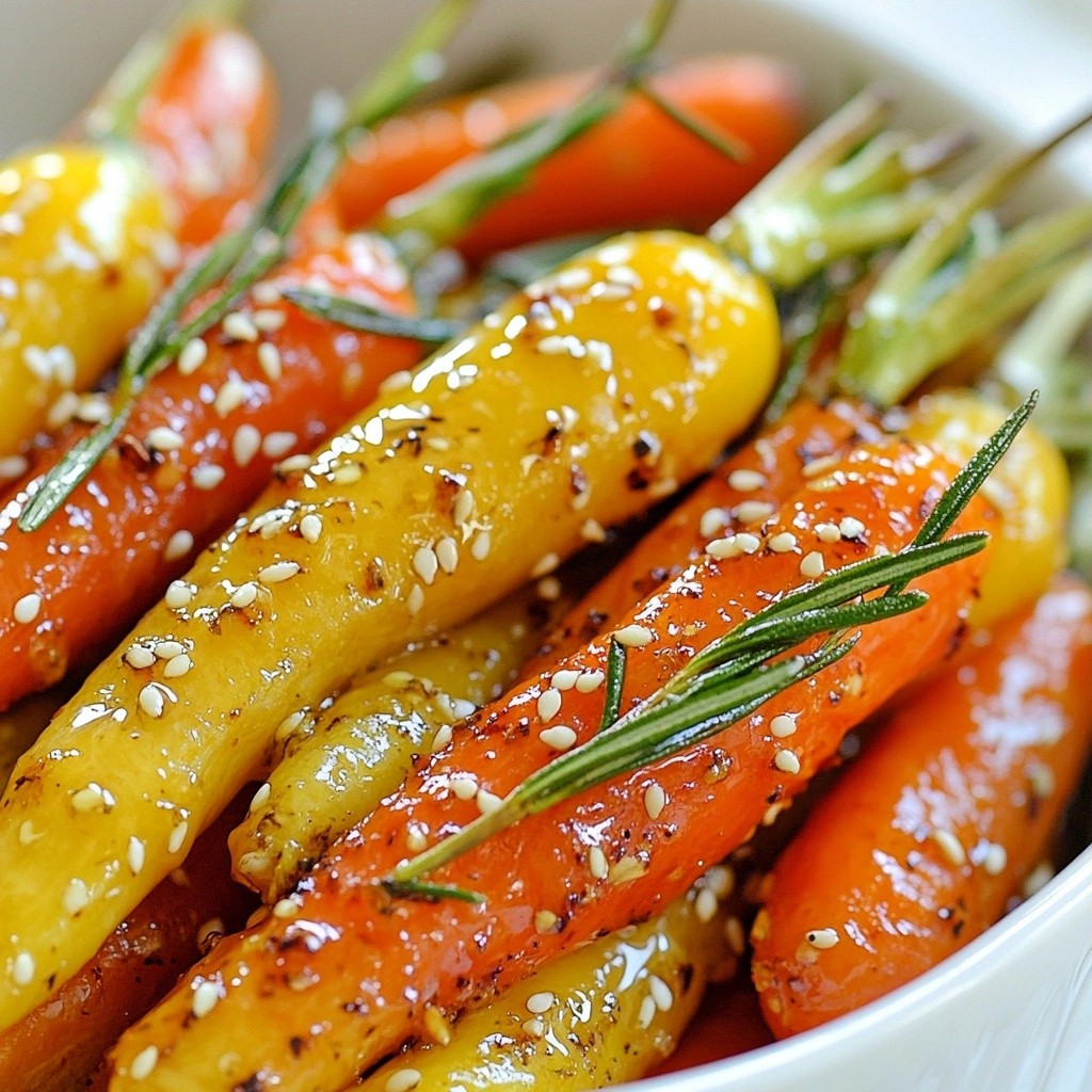 Festive Orange Rosemary Carrots Einfaches Beilagenrezept
