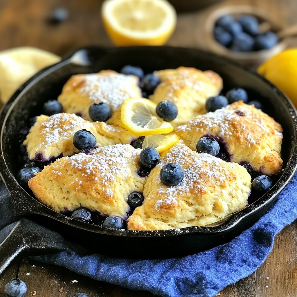 Lemon Blueberry Scone Skillet Genuss für jeden Tag