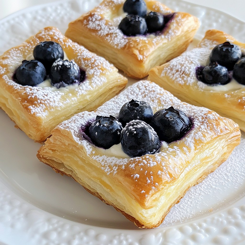 Blueberry Cream Cheese Danish Leckereien Einfach Zubereiten