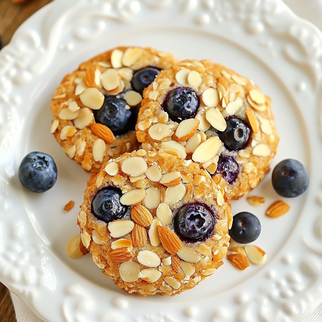 Blaubeer Mandel Frühstückskekse Gesund und Lecker