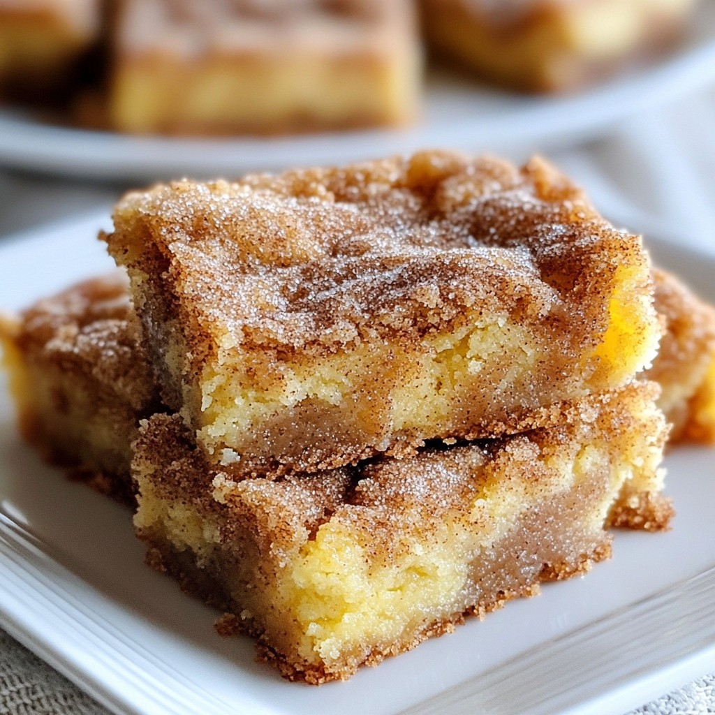 Snickerdoodle Blondie Bars Lecker und Einfach Rezept