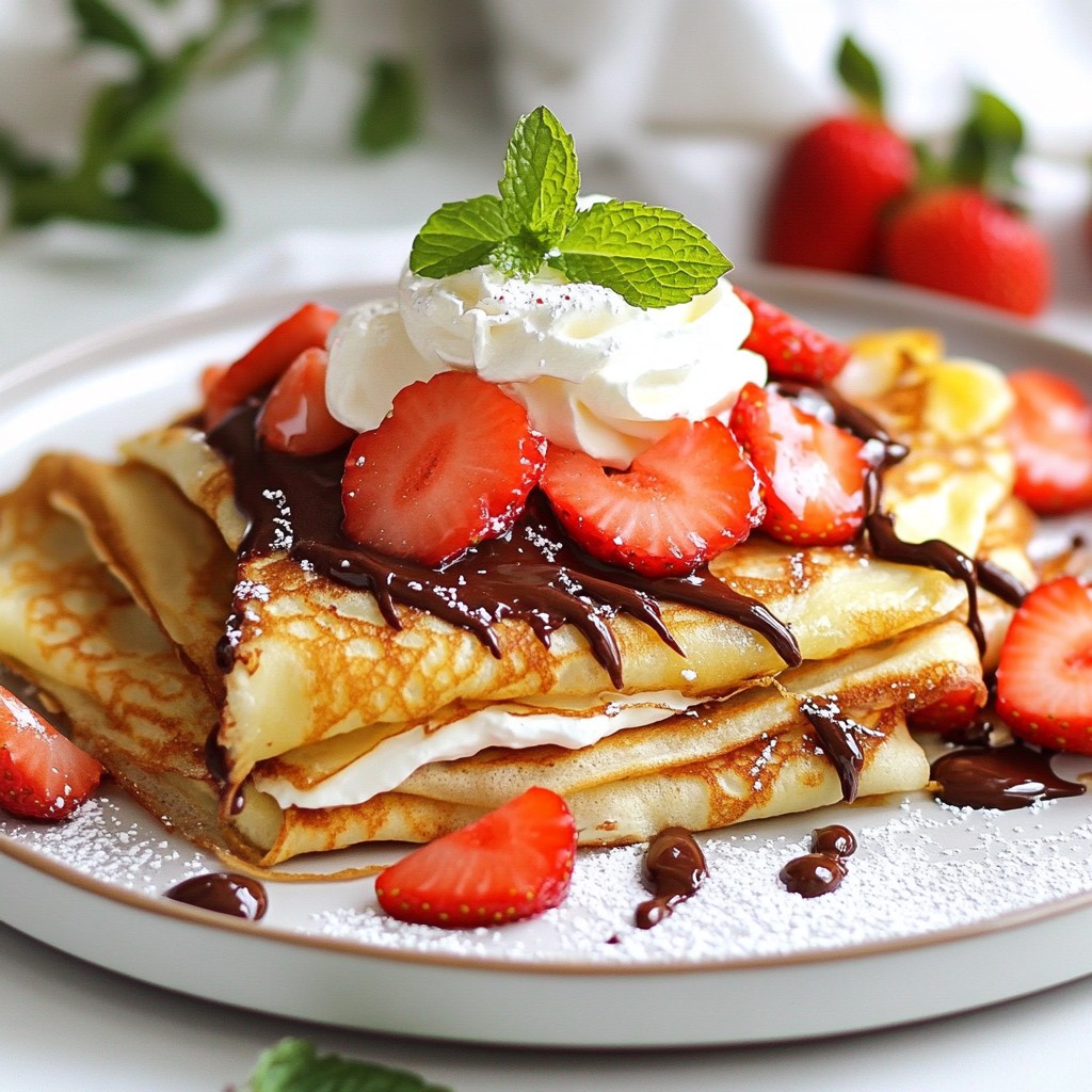 Erdbeer Nutella Crepes Glutenfrei und Lecker Rezept