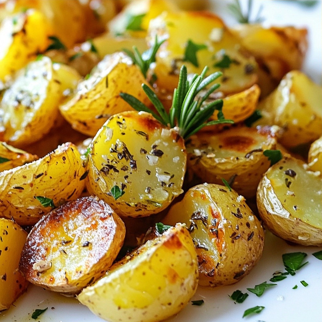 Herbed easy side dish Roasted Baby Potatoes leckerer Genuss