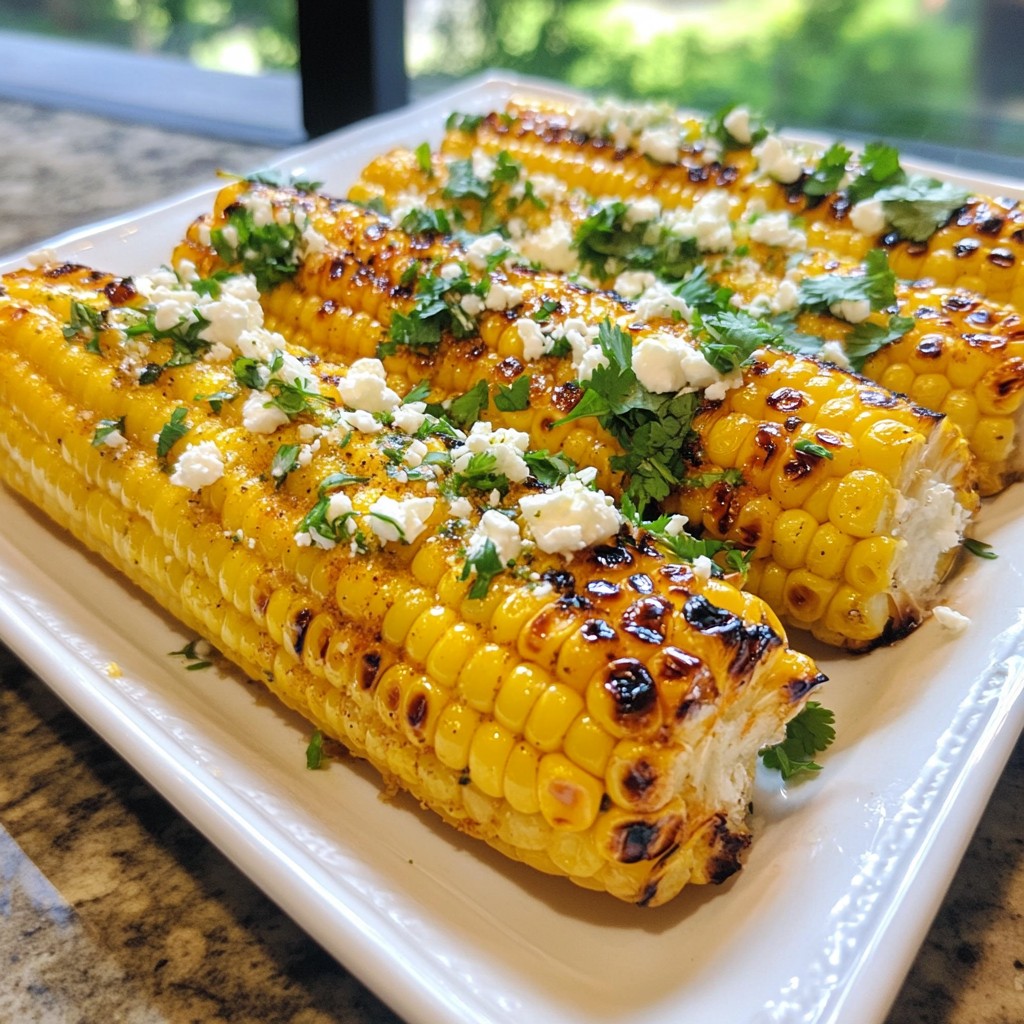 Sweet Chili Lime Grilled Corn Knusprig und Geschmackvoll