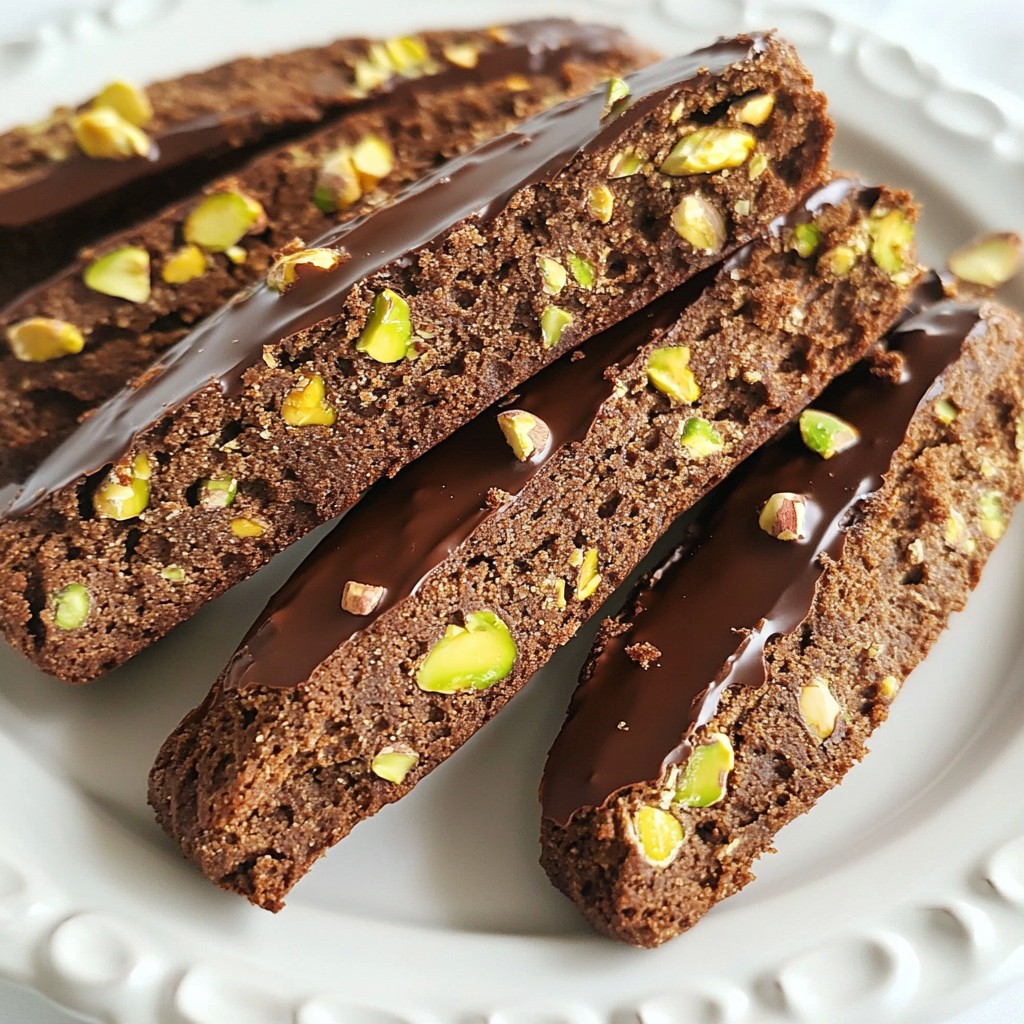 Schokoladen-Pistazien-Biscotti Köstlich und Knusprig