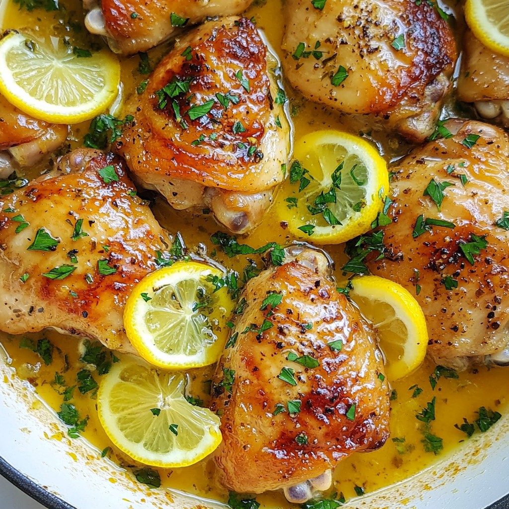 Einfaches Lemon Garlic Chicken Skillet Rezept entdecken
