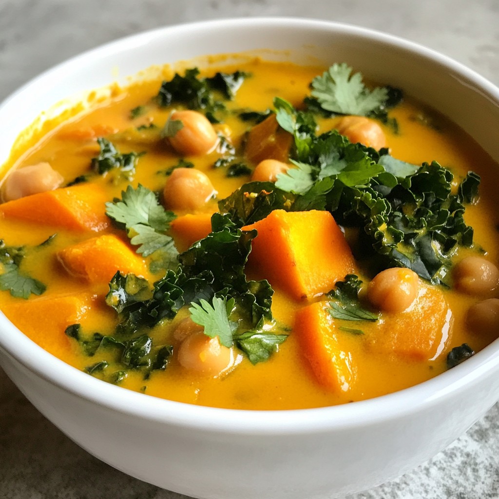 Coconut Curry Sweet Potato Stew Einfaches Rezept