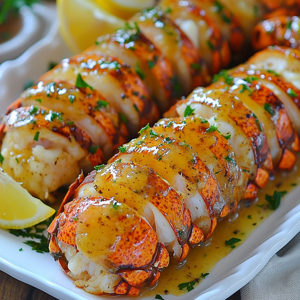 Knoblauchbutter Hummerschwänze für Feinschmecker