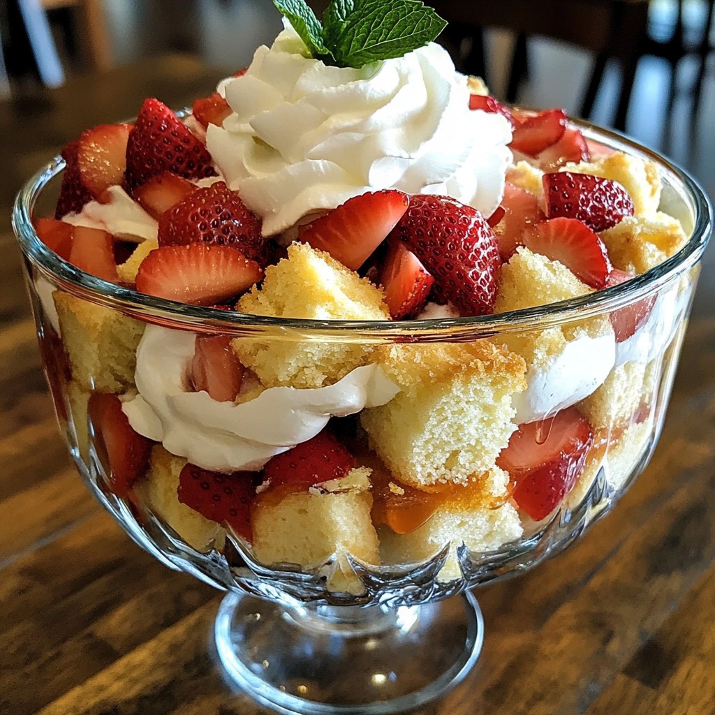 Strawberry Shortcake Trifle Einfache und köstliche Idee
