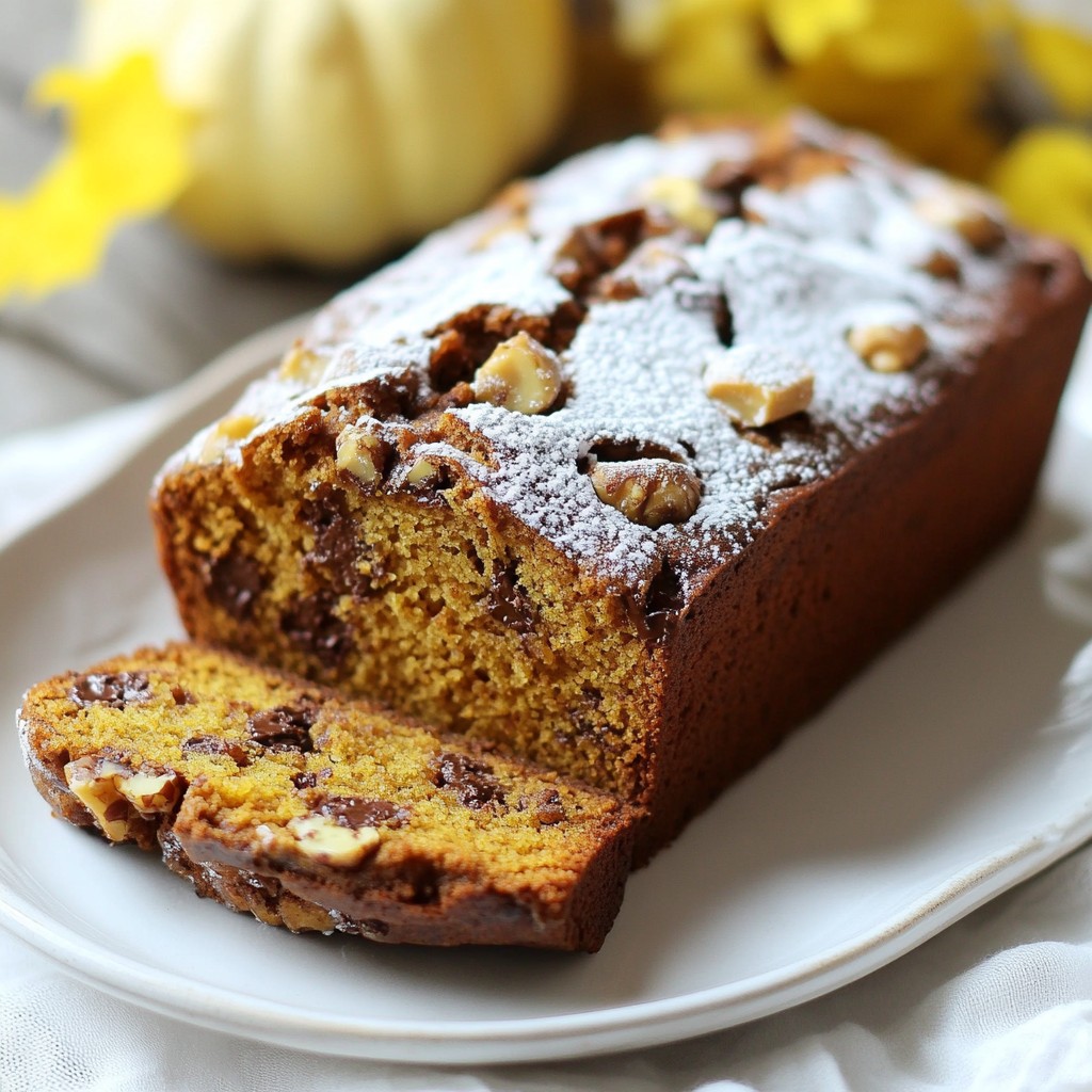 Schokoladenstückchen Kürbisbrot Köstliches Rezept