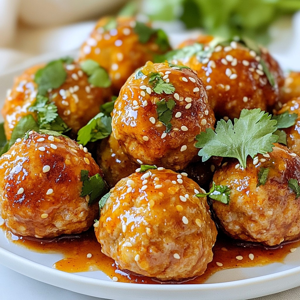 Sweet Chili Chicken Meatballs Schnelle und leckere Idee