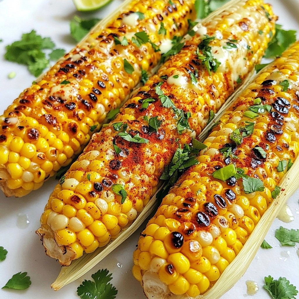 Schnelle Beilage BBQ Gegrillter Süßmais Genuss