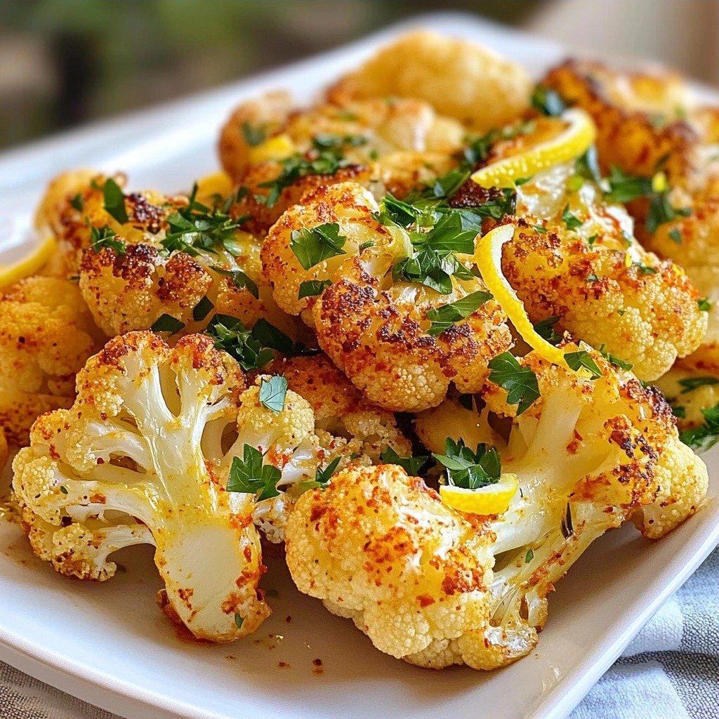 Einfache würzige Beilage Spicy Roasted Cauliflower