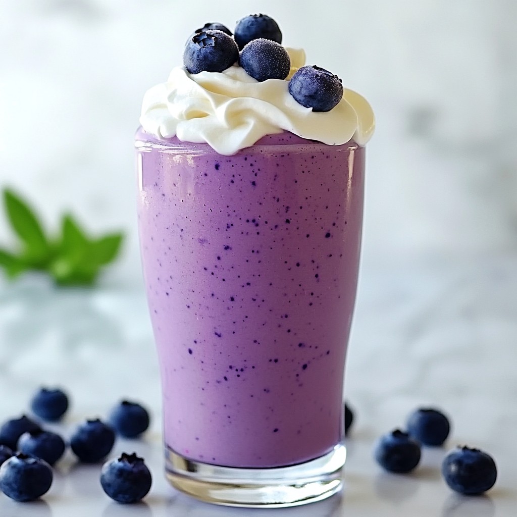 Leckerer Blueberry Cheesecake Smoothie Rezeptidee