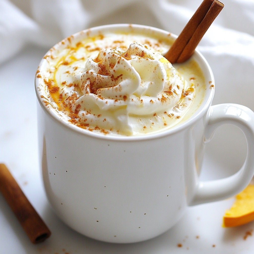 Pumpkin Spice White Hot Chocolate Lässig Einfach Genießen
