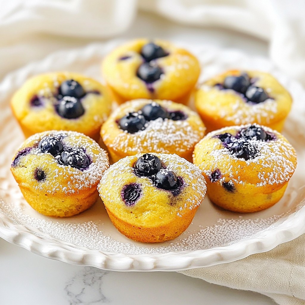 Fluffy quick Blueberry Pancake Muffins einfach und lecker