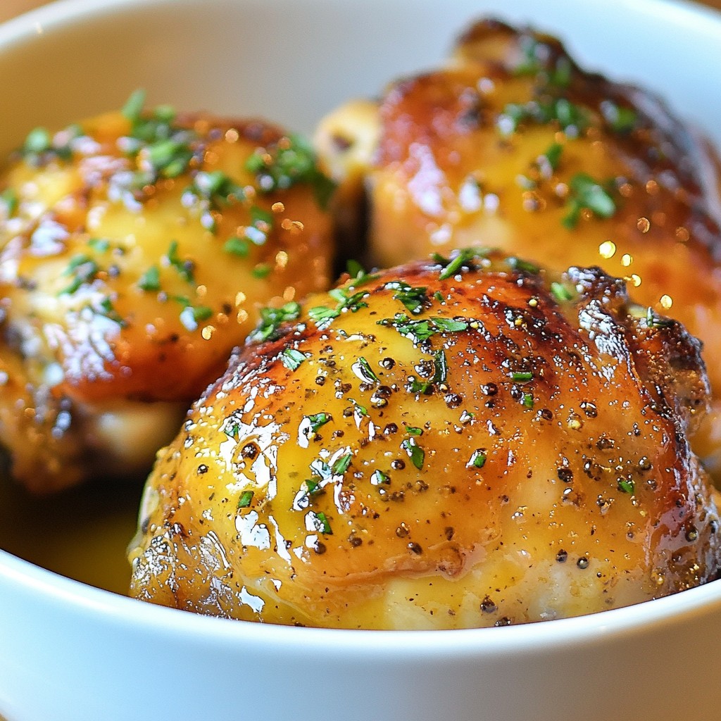 Maple Dijon Chicken Thighs Köstliches Rezept Entdecken