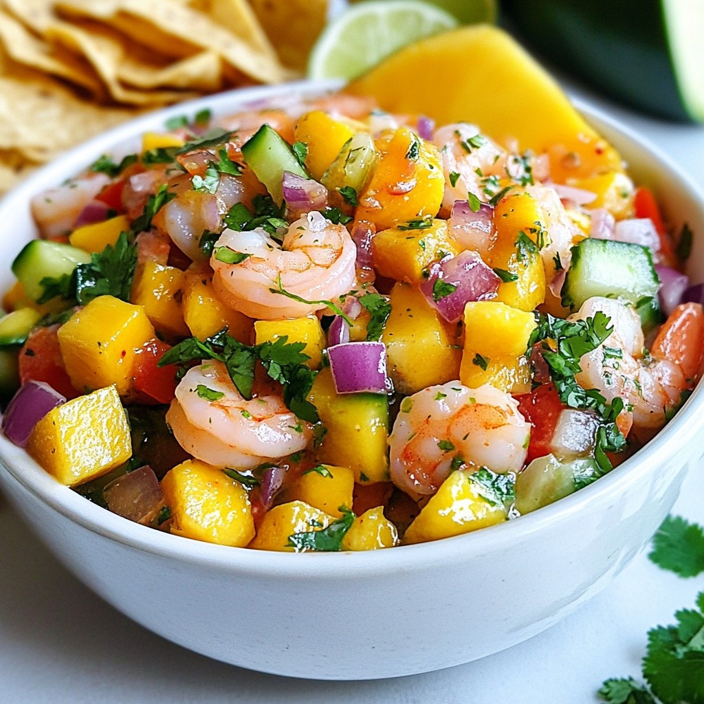 Mango Garnelen Ceviche Frisch und Geschmackvoll Genießen