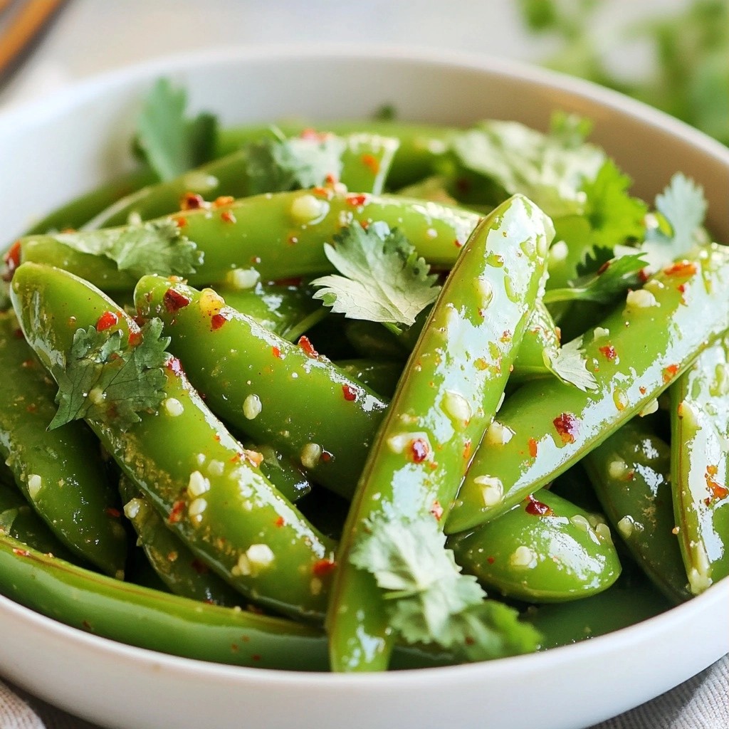 Quick side dish Chili Lime Snap Peas frischer Genuss