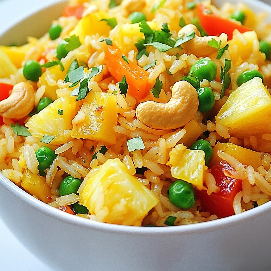 Pineapple Fried Rice Leckeres und Einfaches Gericht