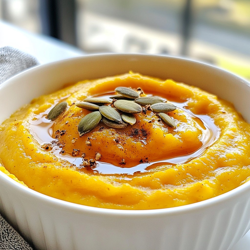 Spiced easy side dish Pumpkin Mash lecker und gesund