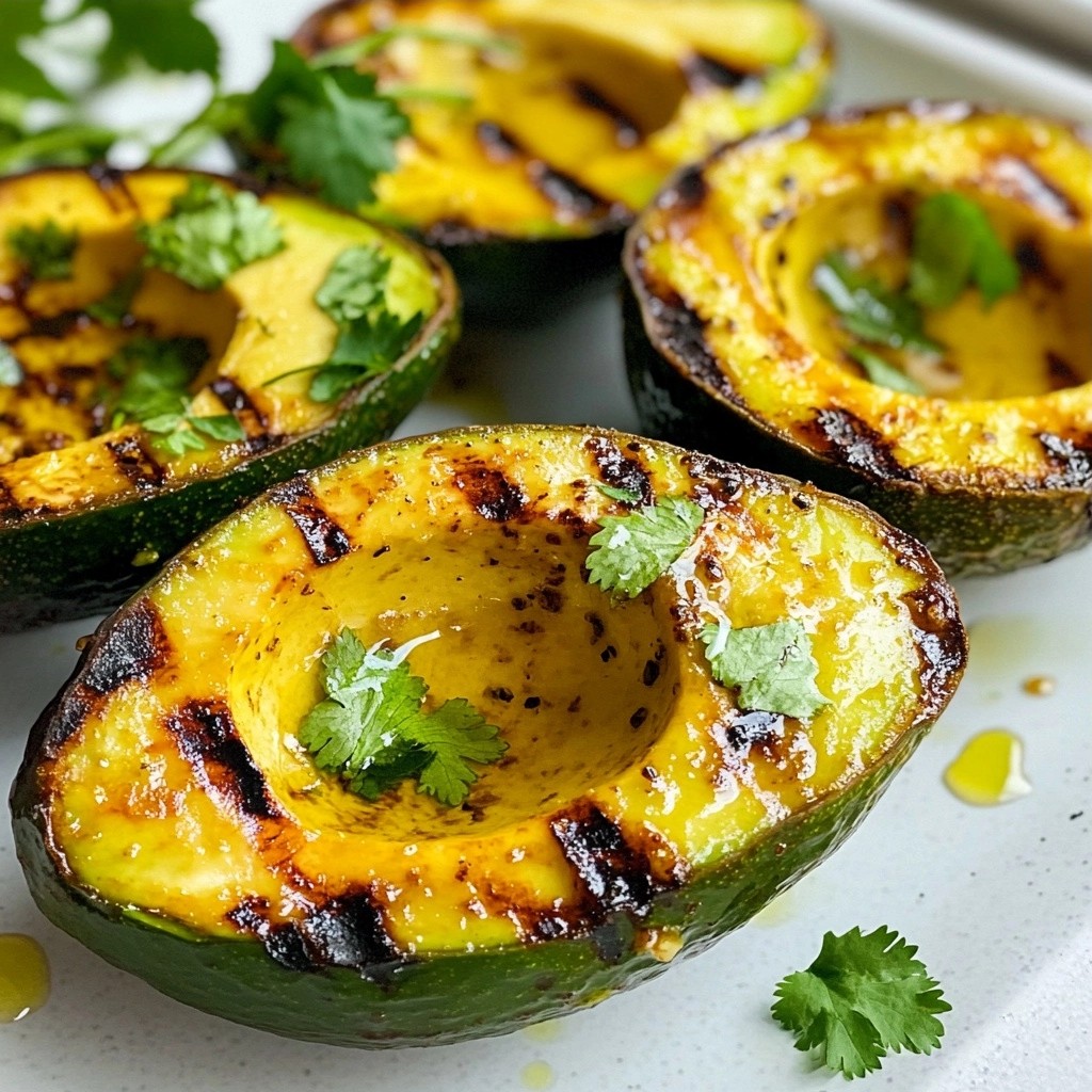 Zesty quick side dish Gegrillte Limettenavocado