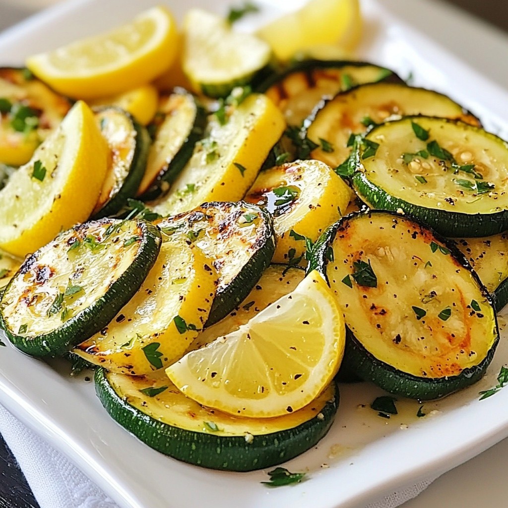 Lemon Herb Grilled Zucchini Einfach und Gesund Genießen