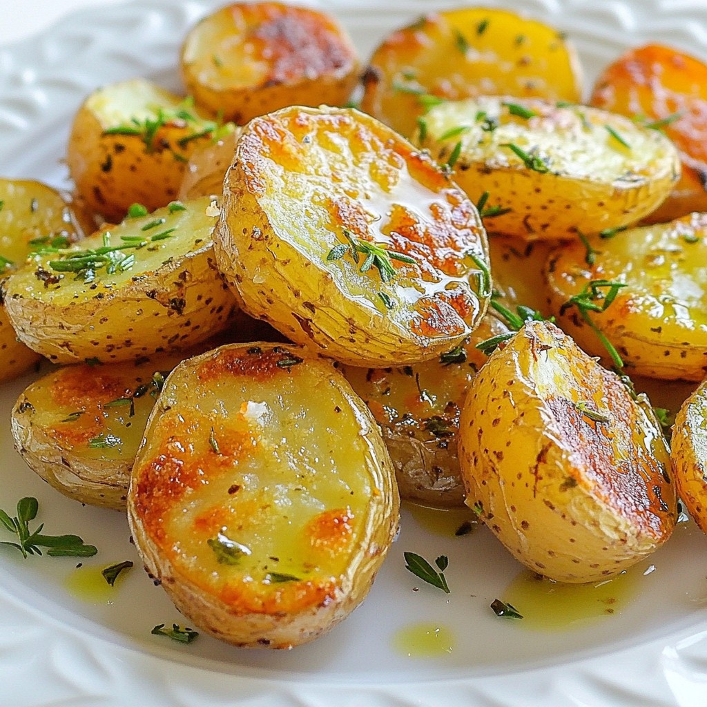 Knoblauch Kräuter Röstbaby Kartoffeln Einfach und Lecker