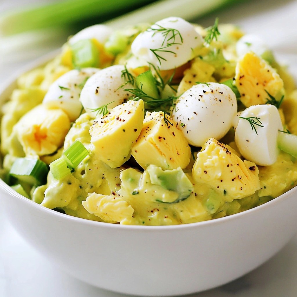 Cremiger Avocado Eiersalat Einfache und frische Idee