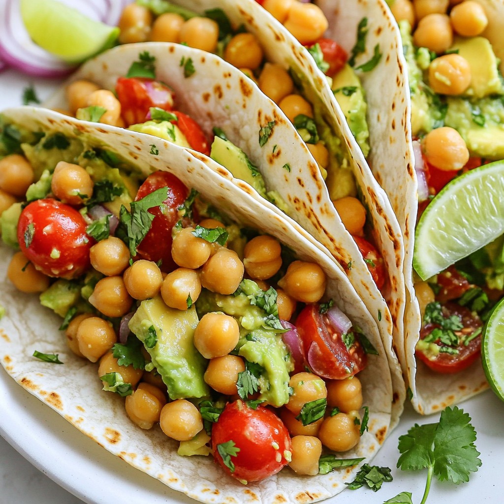 Einfache Avocado Kichererbsensalat Wraps gesund genießen