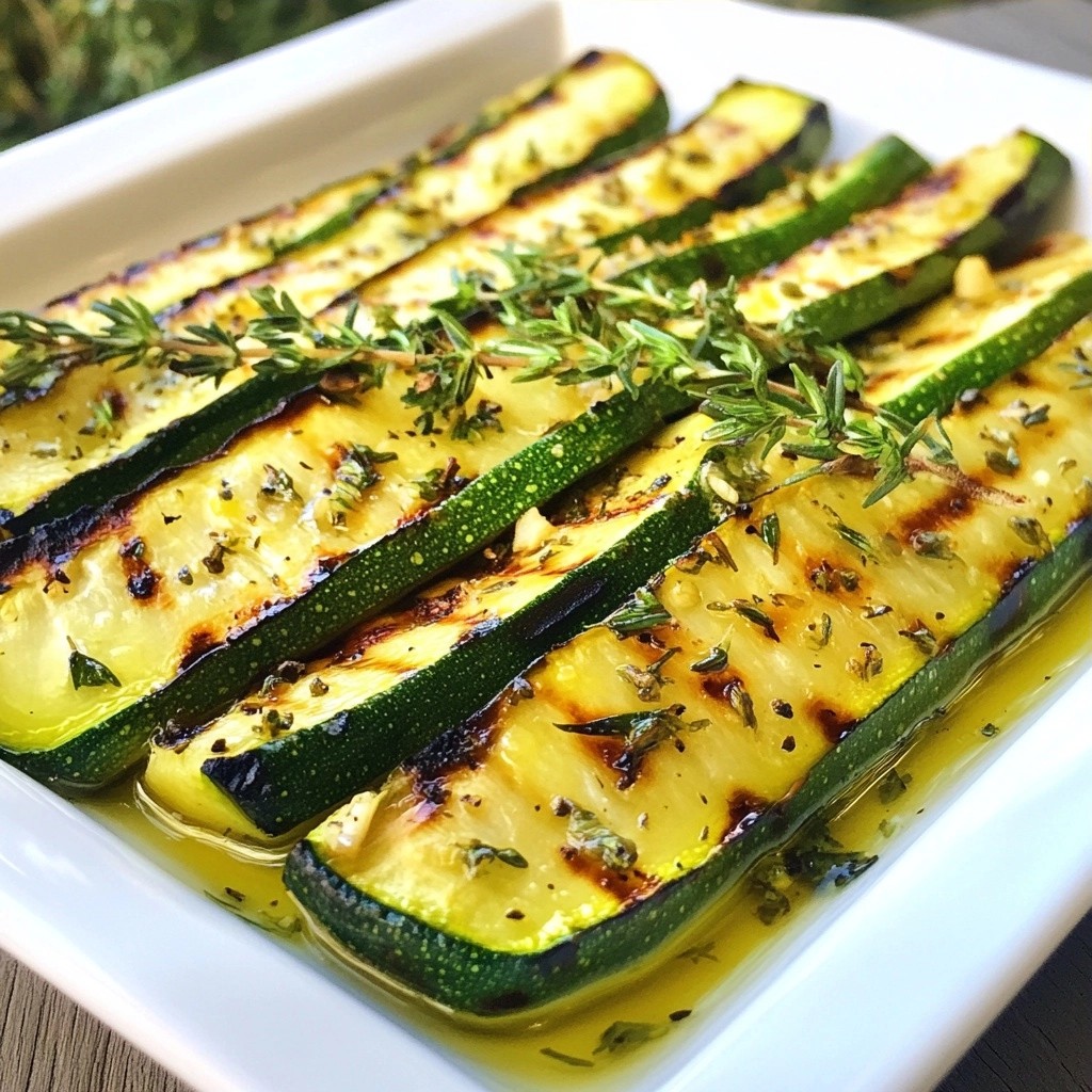Schnelle Beilage: Kräuterinfused Gegrillte Zucchini