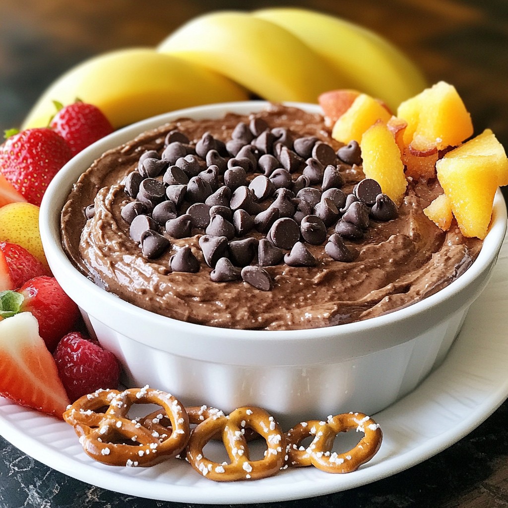 Schokoladige Erdnussbutter Cheesecake Dip Rezept